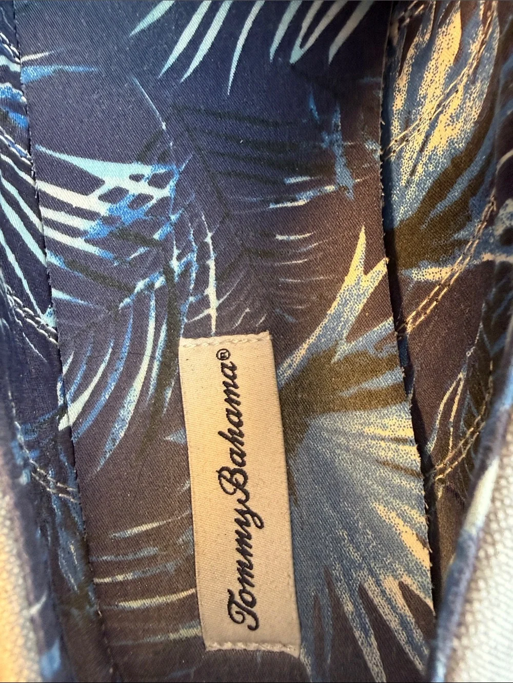 Tommy Bahama Men's Gray and Black Canvas Boat Shoes
